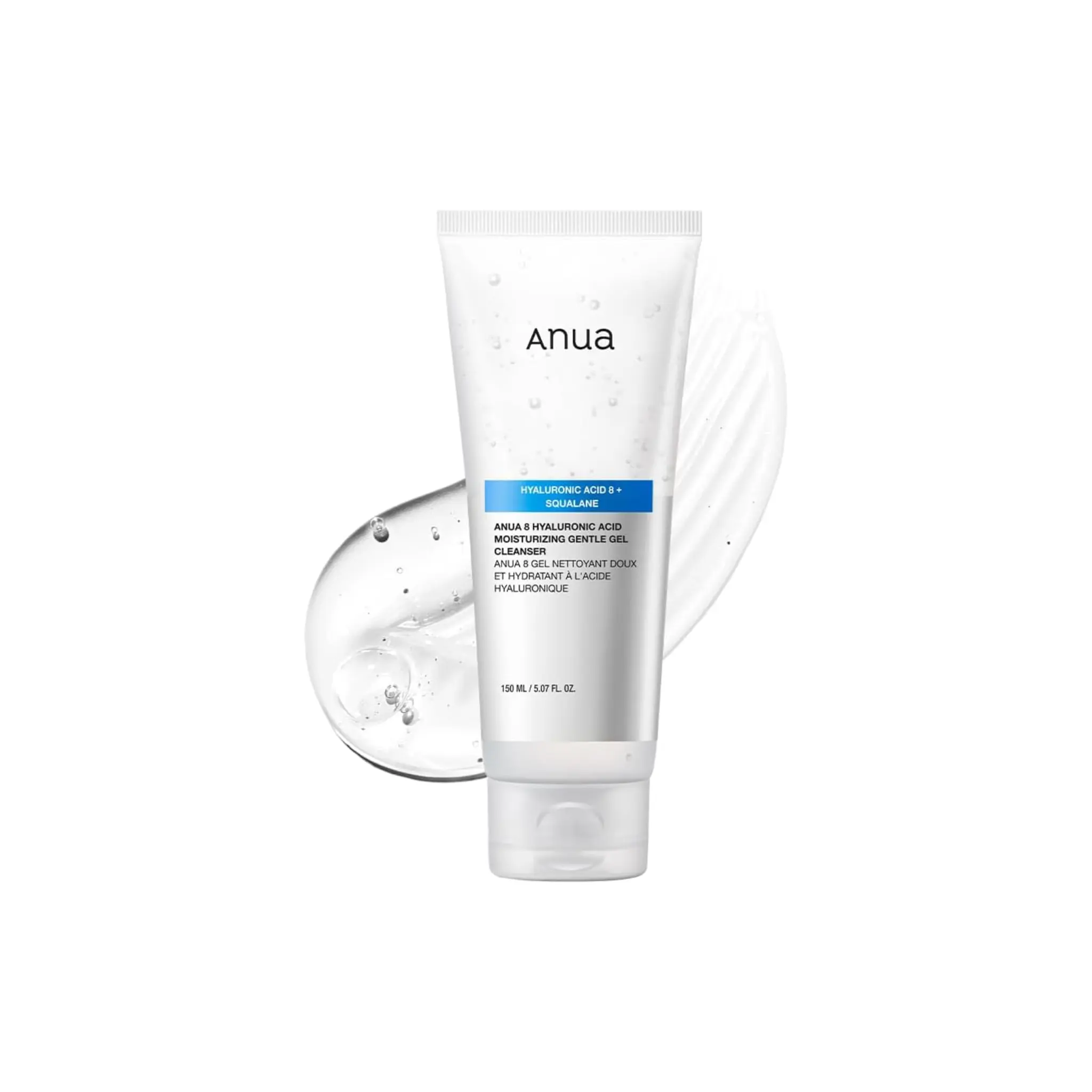 Anua 8 Hyaluronic Acid + Squalane Moisturizing Gentle Gel Cleanser – 150ml