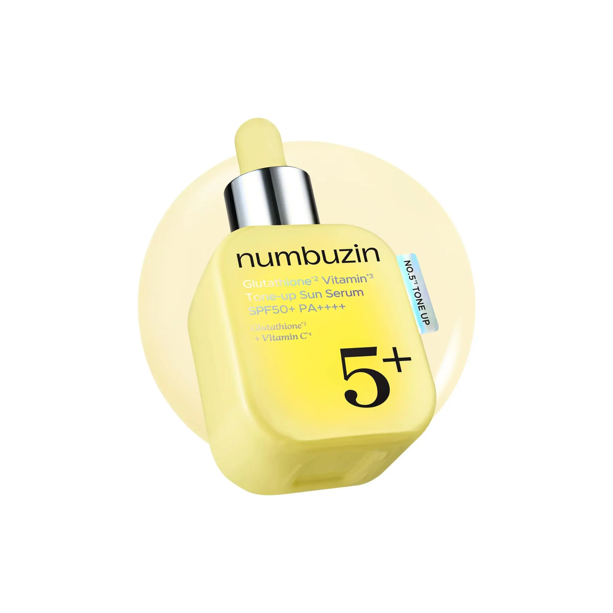 Numbuzin No.5+ Glutathione Vitamin Tone-Up Sun Serum SPF50+ PA++++ (30ml)